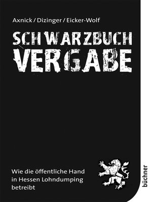 cover image of Schwarzbuch Vergabe